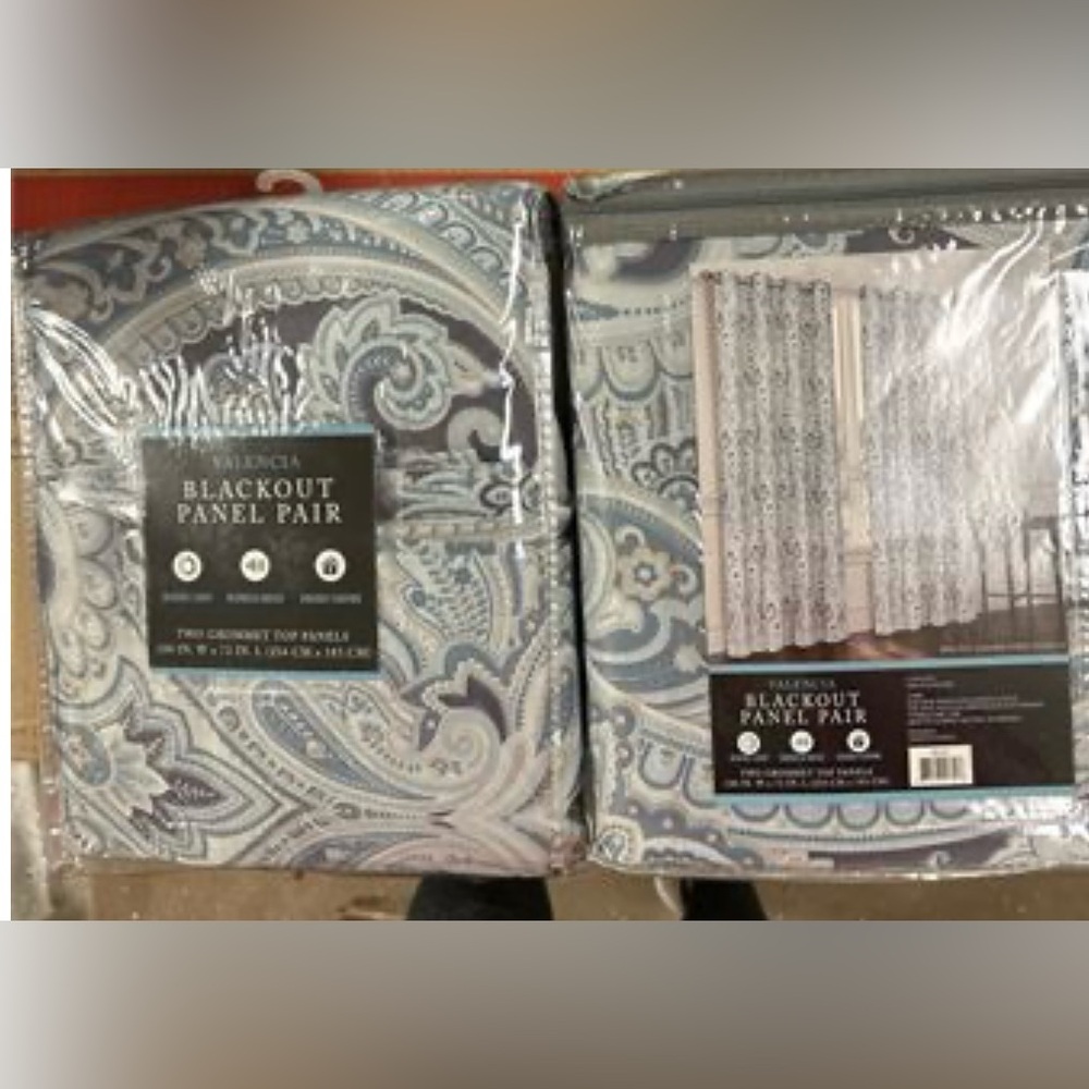 GOC.ME PARIS PAISLEY ROOM DARKENING GROMMET PANELS Set of 4 Panels - 100 x 72in - Picture 9 of 9